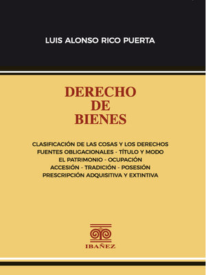 cover image of Derecho de bienes